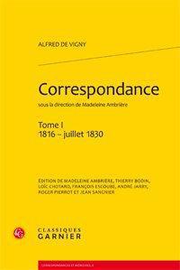 Correspondance Tome 1 - 1816 - juillet 1830