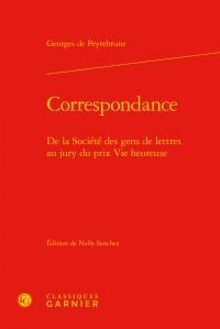 Correspondance - de la Société des gens de lettres au jury du prix Vie heureuse