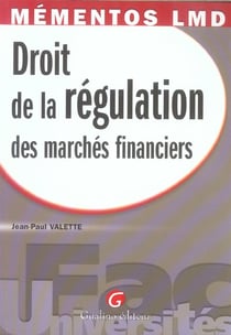 Droit de la regulation des marches financiers