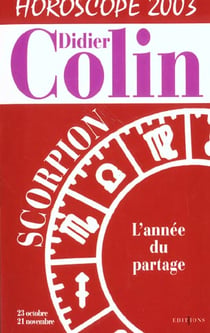 Scorpion horoscope 2003