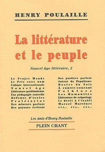 Nouvel âge littéraire Tome 2 : La littérature et le peuple