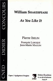 William shakespeare, as you like it