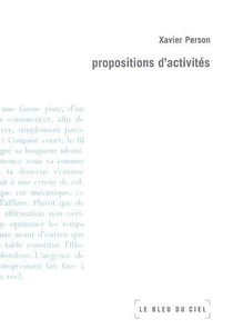 Propositions d'activités