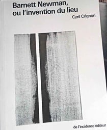 Barnett Newman ou l'invention du lieu