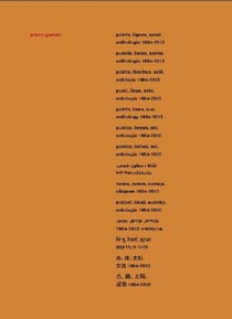 Points, lignes, soleil, anthologie 1984-2013