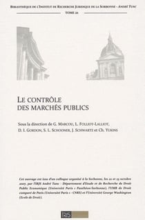 Le contrôle des marchés publics