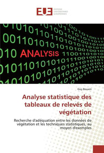 Analyse statistique des tableaux de releves de vegetation