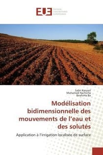 Modelisation bidimensionnelle des mouvements de l'eau et des solutes - application a l'irrigation lo