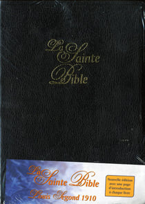La Sainte Bible (tranches or, couverture cuir brun)