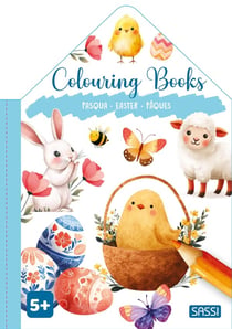 Colouring books. Pâques