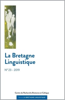 Bretagne linguistique t.23 : la Bretagne linguistique