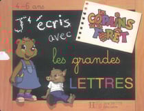 Ardoise copains de la foret - j'ecris avec les grandes lettres