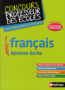 Français - épreuve écrite - master nouveau concours