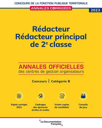 Rédacteur : rédacteur principal de 2e classe - concours catégorie B (édition 2023)