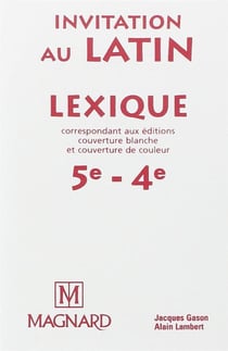 Invitation au latin - 5e, 4e - lexique