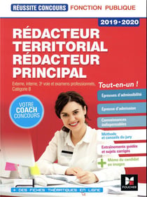 Réussite concours : rédacteur territorial/rédacteur principal - préparation complète (édition 2019/2020)