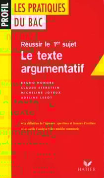 Profil pratique du bac le texte argumentatif