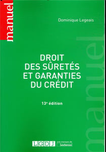 Droit des suretes et garanties du credit