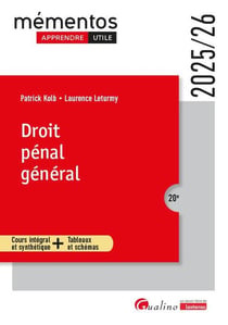 Droit pénal général (édition 2025/2026)