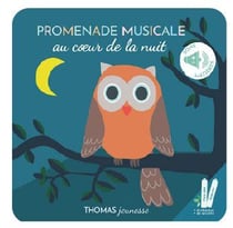 Promenade musicale au coeur de la nuit, livre musical à toucher sonore
