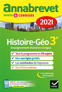 Annabrevet sujets & corrigés (édition 2021)