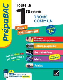 Prépabac - Toute la 1re générale (tronc commun) - Bac 2026 (toutes les matières)