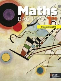Maths - 1ère bac pro - livre de l'élève (édition 2010)