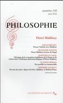Revue Philosophie n.130 : Henri Maldiney