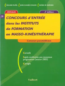 Le concours d'entree dans les ecoles de masso-kinsitherapeutes
