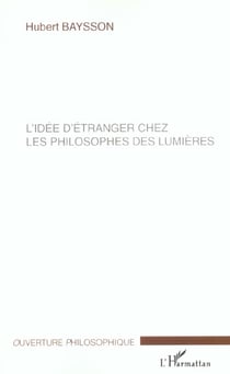 IDEE D'ETRANGER CHEZ LES PHILOSOPHES DES LUMIERES
