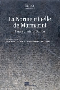 Kernos : Norme rituelle de Marmarini