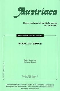 AUSTRIACA n.55 : Hermann Broch