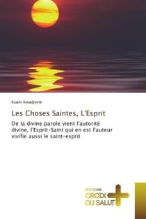 Les Choses Saintes, L'esprit : De la divine parole vient l'autorite divine, l'esprit-Saint qui en est l'auteur vivifie aussi le S