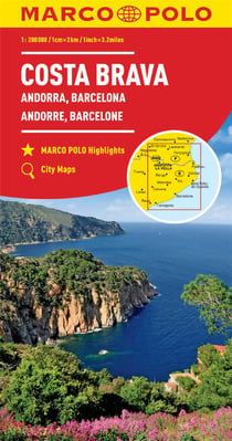 COSTA BRAVA : ANDORRE, BARCELONE 1 : 200 000