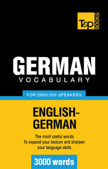 German vocabulary for english speakers : 3000 words