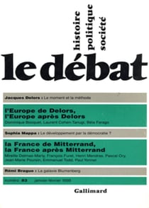 Revue le débat t.83 - janvier-février 1995
