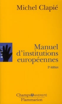 Manuel d'institutions européennes