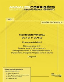 Technicien principal de 1re et 2e classe - examens spécialité I