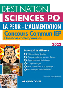 Destination Sciences Po Questions contemporaines 2023 - Concours commun IEP