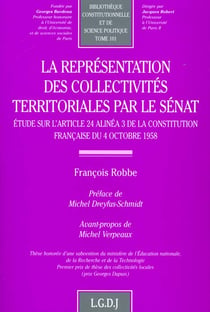 La representation des collectivites territoriales par le senat - vol101