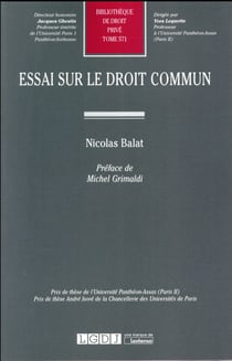 ESSAI SUR LE DROIT COMMUN