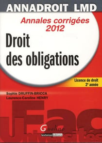 - licence de droit, 2ère année - annales corrigées 2012