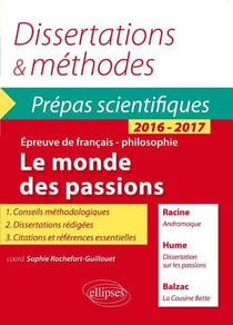 Le monde des passions - français philosophie - prépas scientifiques 2016-2017