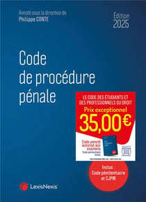 Code de procédure pénale (édition 2025)