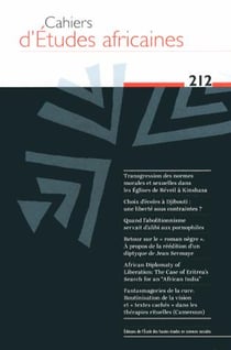 Cahiers d'études africaines n.212 : la migration prise aux mots