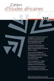 Cahiers d'études africaines n.260 : Varia