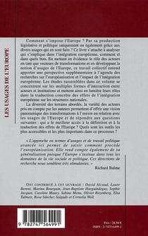 Les usages de l'Europe : Acteurs et transformations européennes