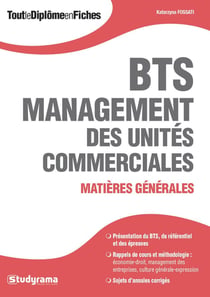 BTS management des unités commerciales - matières générales