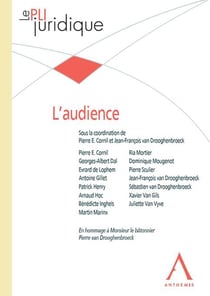 L'audience : En hommage à monsieur le bâtonnier Pierre van Drooghenbroeck