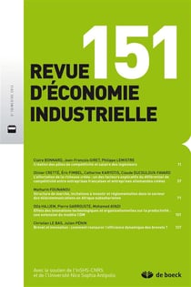 Revue d'économie industrielle n.151